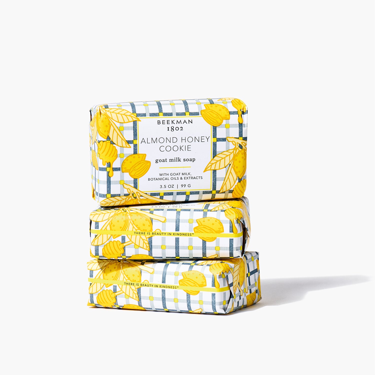 Almond Honey Cookie 3-Pack Palm-Sized Bar Soap Set