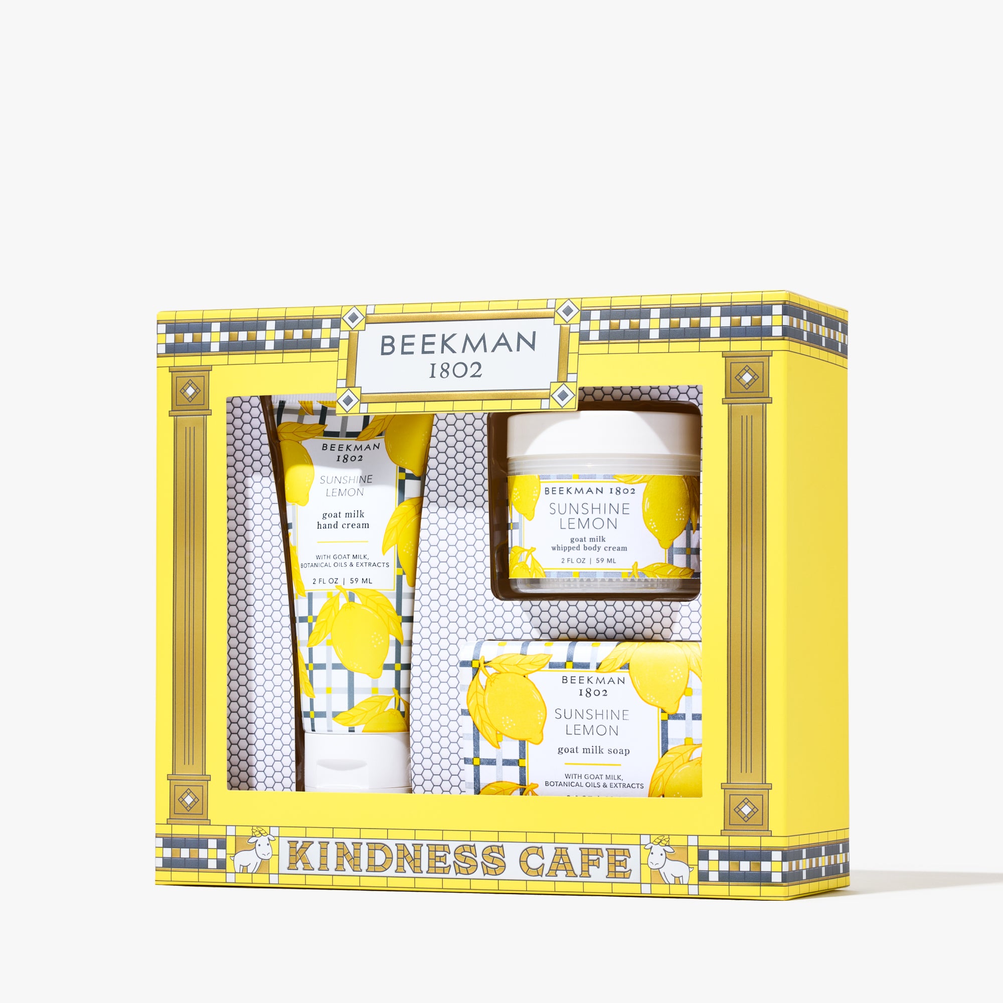 Sunshine Lemon Kindness Cafe Bodycare Trio