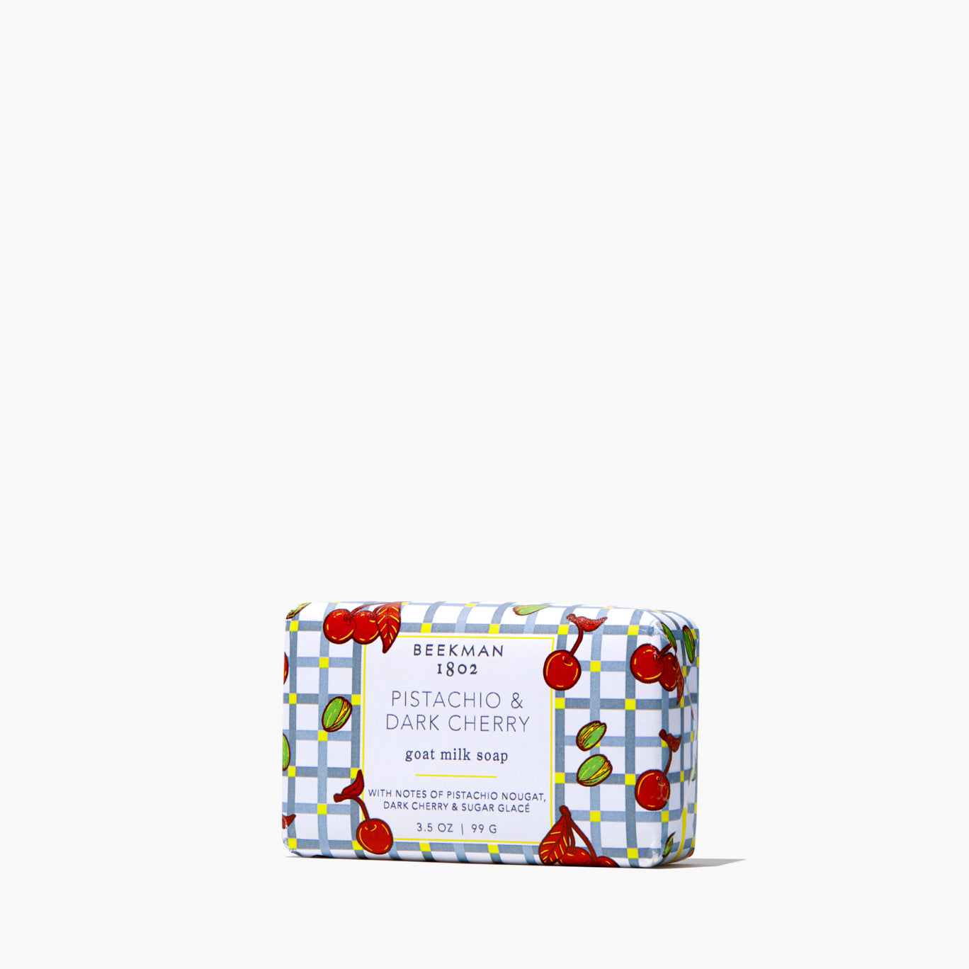 Pistachio & Dark Cherry Palm-Sized Goat Milk Soap