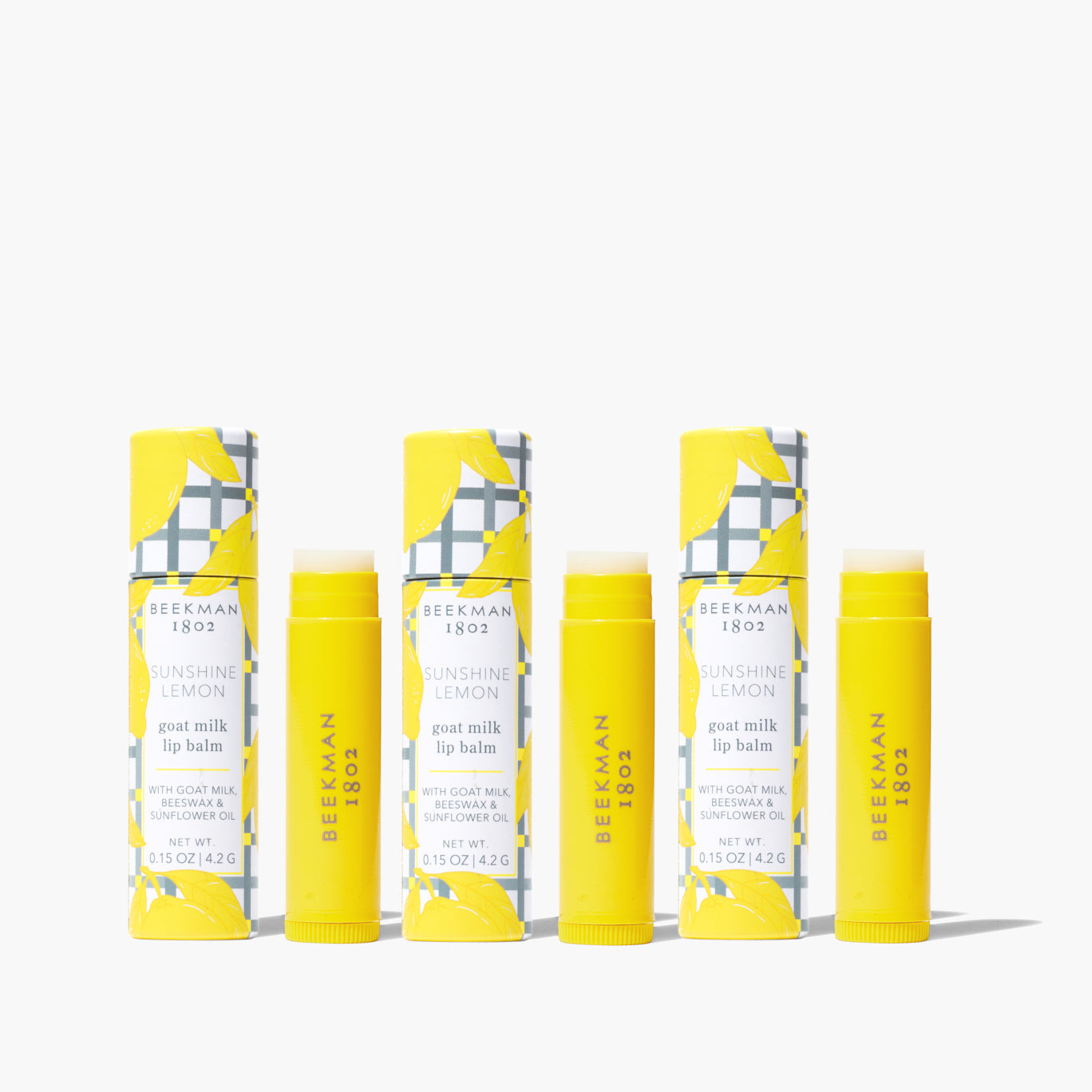 Sunshine Lemon Lip Balm Set of 3