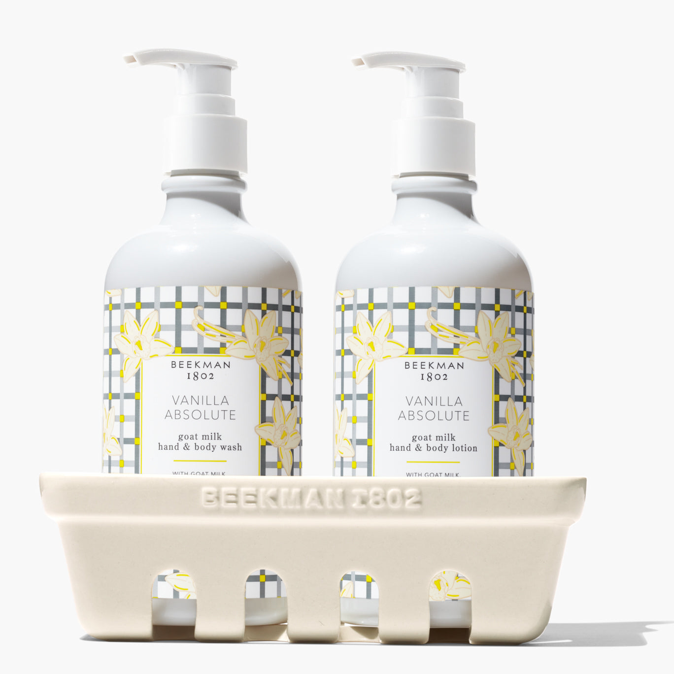 Vanilla Absolute Hand & Body Wash and Lotion Caddy Set