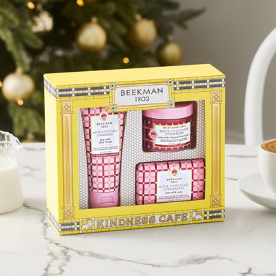White Chocolate Strawberry Kindness Cafe Bodycare Trio