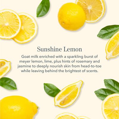 Sunshine Lemon Hand & Body Wash and Lotion Caddy Set