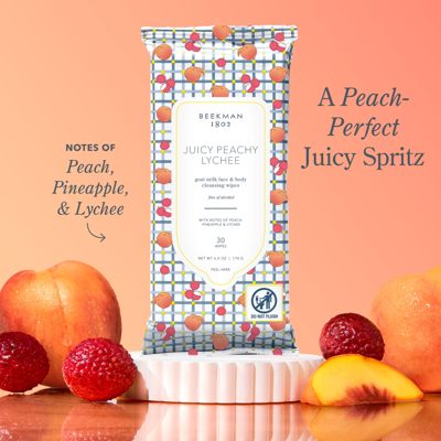 Juicy Peachy Lychee Facial Cleansing Wipes