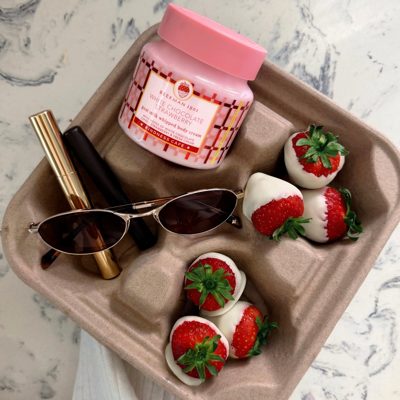 White Chocolate Strawberry Kindness Cafe Bodycare Trio