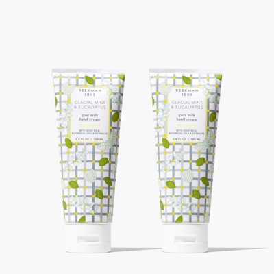 Glacial Mint & Eucalyptus Goat Milk Hand Cream Set of 2