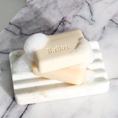 White Chocolate Strawberry Palm-Sized Goat Milk Soap