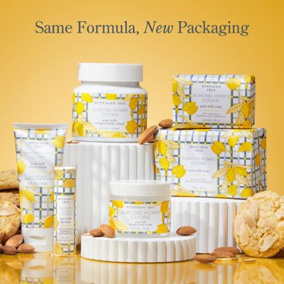 Almond Honey Cookie Hand & Body Wash and Lotion Caddy Set