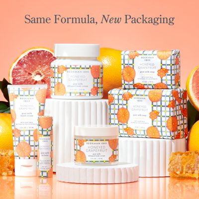 Honeyed Grapefruit Hand & Body Wash and Lotion Caddy Set